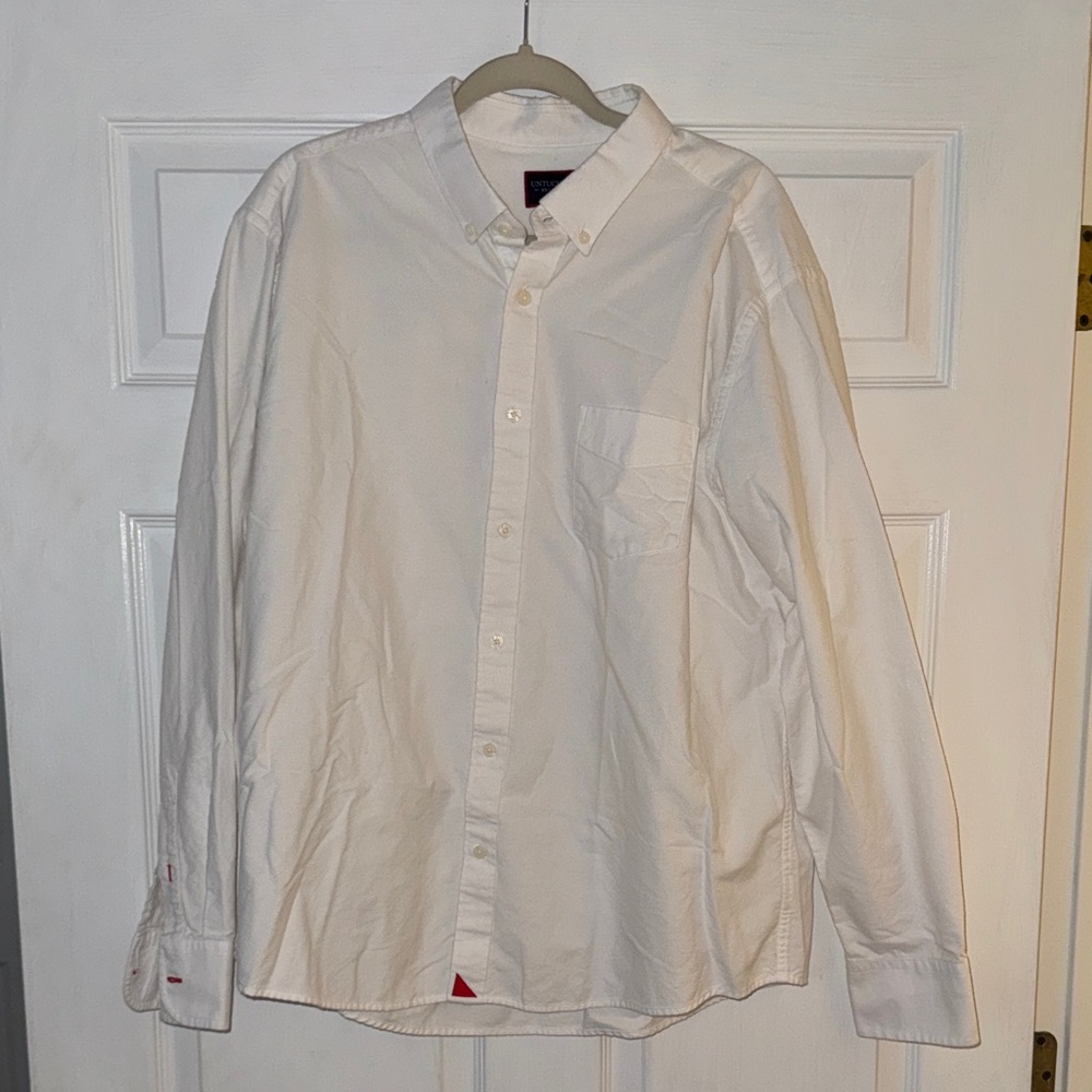 UNTUCKit Men's White Casual Button Down Shirt